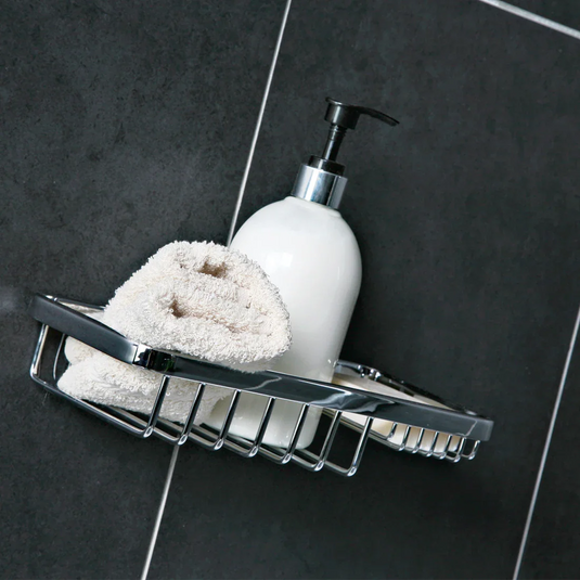 Roman Stepped Soap Basket - Polished Chrome - RSB03 - Envy Bathrooms Ltd