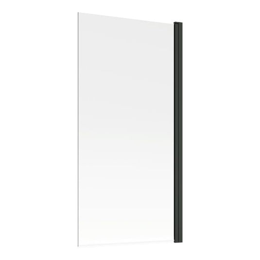 Ruby 1400mm Square Bath Screen - Black - RUBY108068 - Envy Bathrooms Ltd