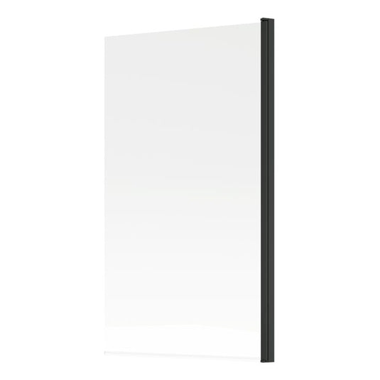 Ruby 1400mm Square Bath Screen - Black - RUBY108068 - Envy Bathrooms Ltd