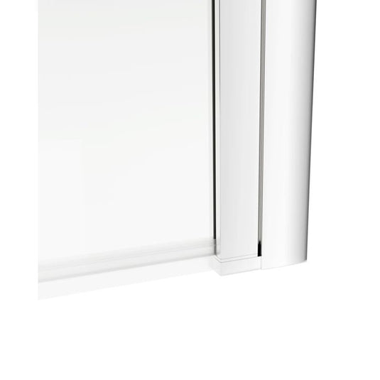 Ruby 1400mm Square Bath Screen - Chrome - RUBY108067 - Envy Bathrooms Ltd