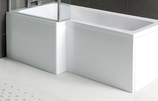 Ruby 1700mm L Shape Front Bath Panel - White - RUBY106585 - Envy Bathrooms Ltd