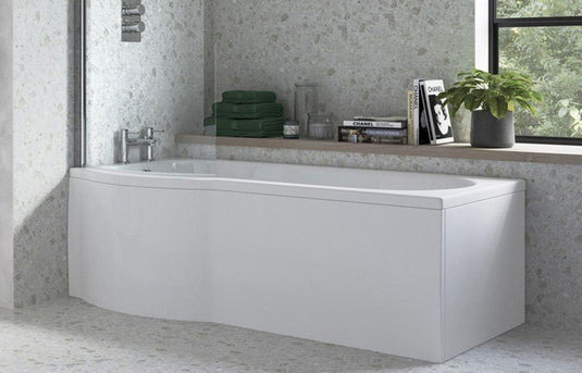 Ruby 1700mm P Shape Front Bath Panel - White - RUBY104768 - Envy Bathrooms Ltd