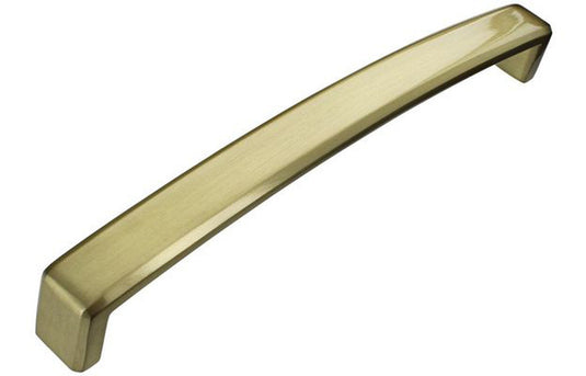 Ruby 170mm Chunky D-Shape Handle - Brushed Brass - RUBY106213 - Envy Bathrooms Ltd