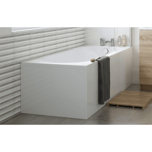 Ruby 1810x810mm One-Piece Bath Panel - White Gloss - RUBY3488 - Envy Bathrooms Ltd