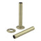 Ruby 18mm Radiator Pipe Sleeves | Brushed Brass | RUBY116299