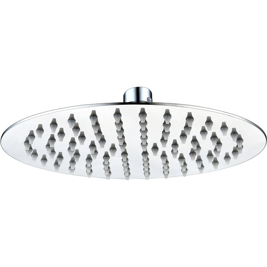 Ruby 250mm Round Ultraslim Showerhead - St/Steel - RUBY105862 - Envy Bathrooms Ltd