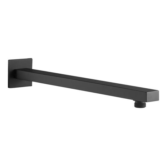 Ruby 300mm Square Shower Arm - Matt Black - RUBY108597 - Envy Bathrooms Ltd