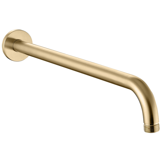 Ruby 320mm Round Shower Arm - Brushed Brass - RUBY106553