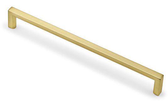 Ruby 330mm Slim D-Shape Handle - Brushed Brass - RUBY106209 - Envy Bathrooms Ltd