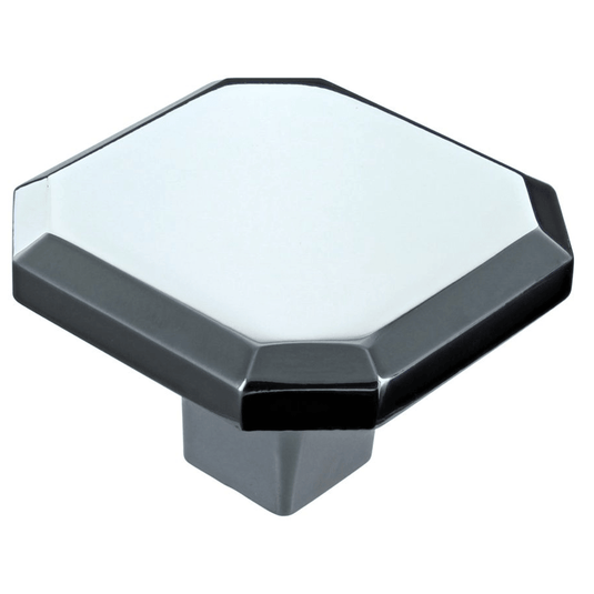 Ruby 34mm Octagonal Knob - Chrome - RUBY108528 - Envy Bathrooms Ltd