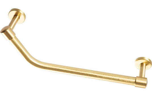 Ruby Angled 40cm Grab Rail - Brushed Brass - RUBY105492 - Envy Bathrooms Ltd