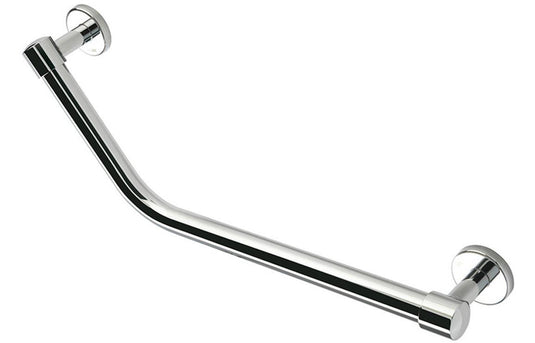 Ruby Angled 47cm Grab Rail - Chrome - RUBY101701 - Envy Bathrooms Ltd