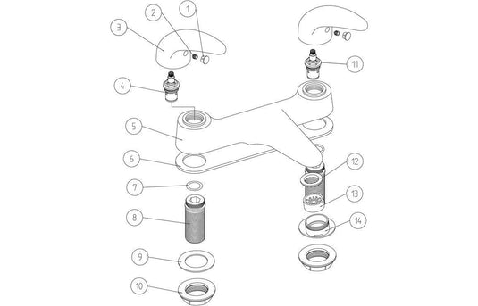 Ruby Apollo Low Pressure Bath Filler - Chrome - RUBY105703 - Envy Bathrooms Ltd