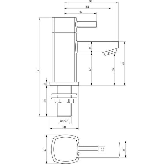 Ruby Atlas Bath Taps - Chrome - RUBY105709 - Envy Bathrooms Ltd