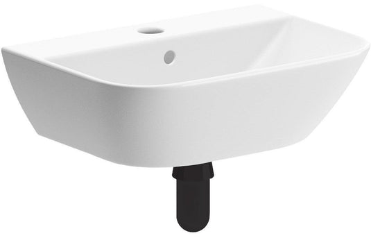 Ruby Bailey 450x320mm 1TH Cloakroom Basin & Black Bottle Trap - RUBY106862 - Envy Bathrooms Ltd