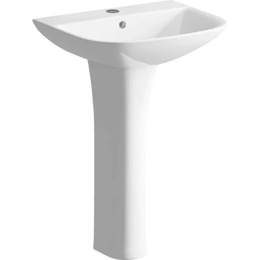 Ruby Bailey 560x450mm 1TH Basin & Full Pedestal (Boxed) - RUBY1779 - Envy Bathrooms Ltd