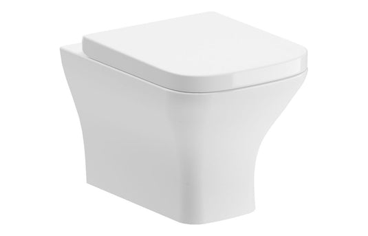 Ruby Bailey Rimless Comfort Height Back To Wall WC & Wrapover Soft Close Seat - RUBY108882 - Envy Bathrooms Ltd