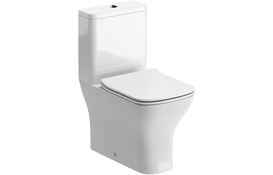 Ruby Bailey Short Projection Close Coupled Fully Shrouded WC & Slim Soft Close Seat - RUBY100527 - Envy Bathrooms Ltd