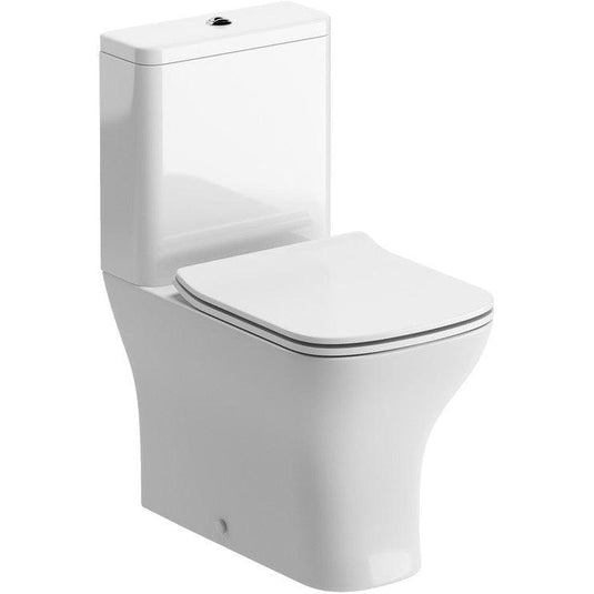 Ruby Bailey Short Projection Close Coupled Fully Shrouded WC & Slim Soft Close Seat - RUBY100527 - Envy Bathrooms Ltd