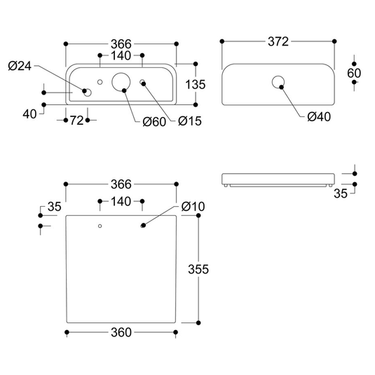 Ruby Bailey Short Projection Close Coupled Fully Shrouded WC & Slim Soft Close Seat - RUBY100527 - Envy Bathrooms Ltd