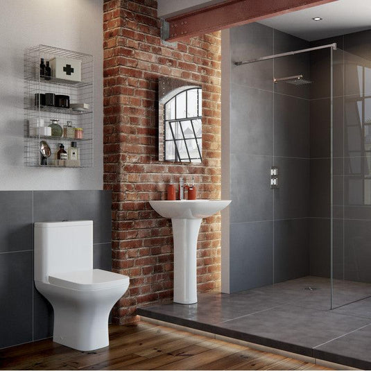 Ruby Bailey Short Projection Close Coupled Fully Shrouded WC & Slim Soft Close Seat - RUBY100527 - Envy Bathrooms Ltd