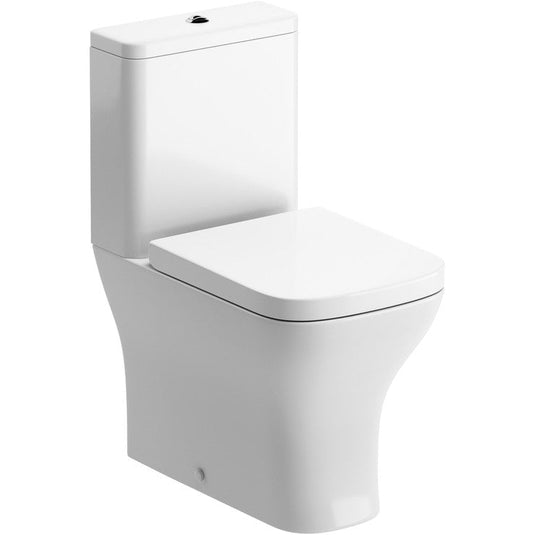 Ruby Bailey Short Projection Close Coupled Fully Shrouded WC & Wrapover Soft Close Seat - RUBY101519 - Envy Bathrooms Ltd