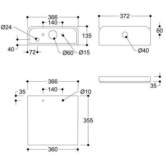 Ruby Bailey Short Projection Close Coupled Fully Shrouded WC & Wrapover Soft Close Seat - RUBY101519 - Envy Bathrooms Ltd