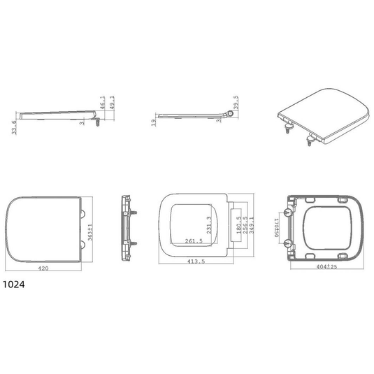 Ruby Bailey Wrapover Soft Close Toilet Seat - White - RUBY107420 - Envy Bathrooms Ltd