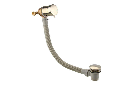 Ruby Bath Overflow Filler w/Integrated Valve - Brushed Brass - RUBY108978 - Envy Bathrooms Ltd