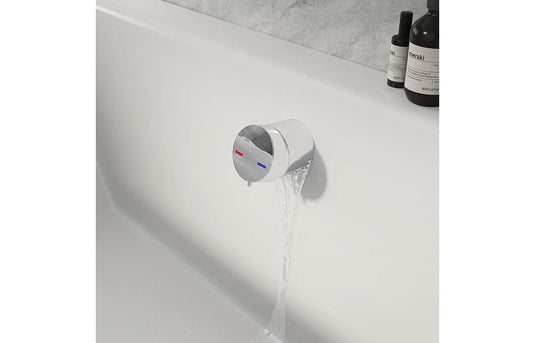 Ruby Bath Overflow Filler w/Integrated Valve - Brushed Bronze - RUBY108979 - Envy Bathrooms Ltd