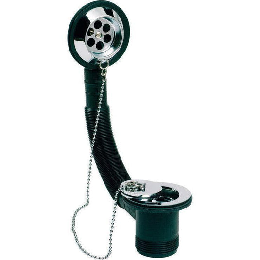 Ruby Bath Waste & Tidy Chain Plug - Chrome - RUBY4105 - Envy Bathrooms Ltd