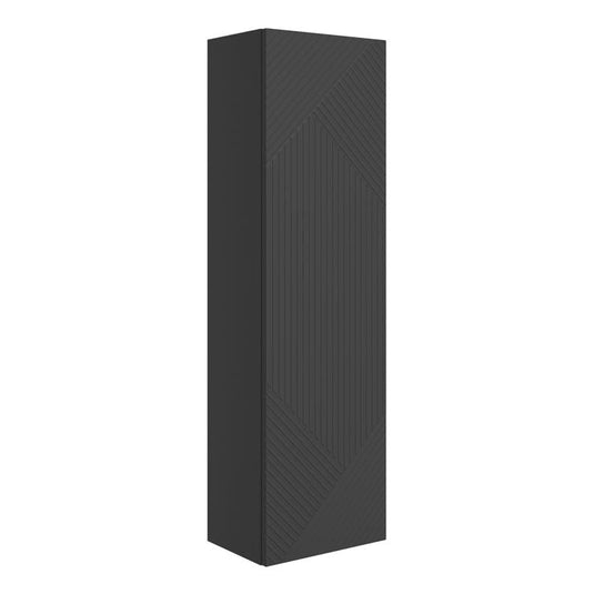 Ruby Bear 350mm Wall Hung 1 Door Tall Unit - Matt Graphite Grey - RUBY108510 - Envy Bathrooms Ltd