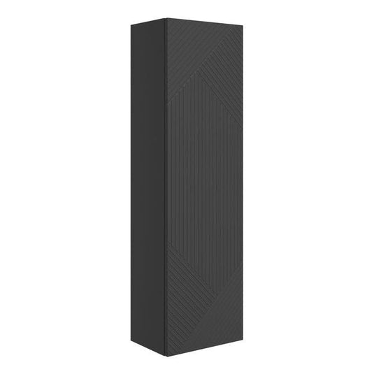Ruby Bear 350mm Wall Hung 1 Door Tall Unit - Matt Graphite Grey - RUBY108510 - Envy Bathrooms Ltd