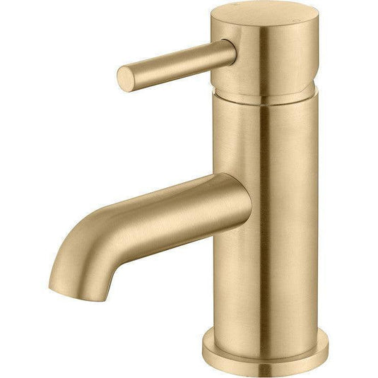 Ruby Bear Basin Mixer & Waste - Brushed Brass - RUBY105801 - Envy Bathrooms Ltd