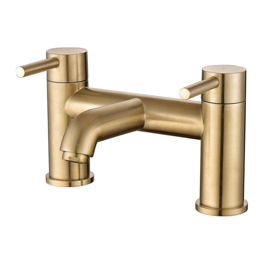 Ruby Bear Bath Filler - Brushed Brass - RUBY105803