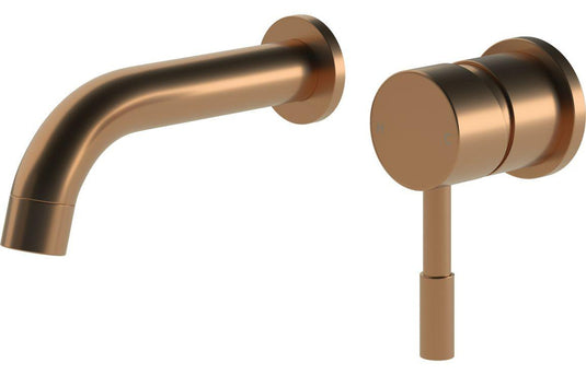 Ruby Bear Wall Mounted Basin Mixer - Brushed Bronze - RUBY108988 - Envy Bathrooms Ltd