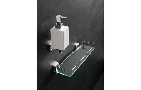 Ruby Bella 40cm Glass Shelf - RUBY101695 - Envy Bathrooms Ltd