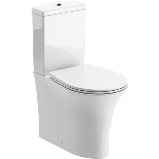 Ruby Bella Rimless Close Coupled Fully Shrouded WC & Soft Close Seat - RUBY104938 - Envy Bathrooms Ltd