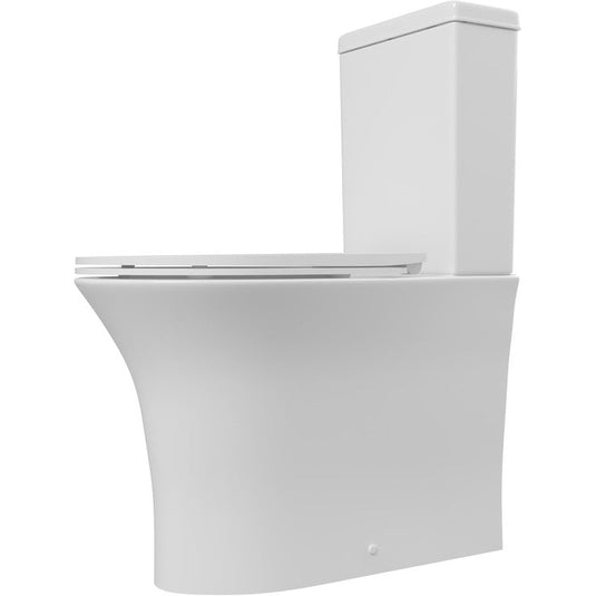 Ruby Bella Rimless Close Coupled Fully Shrouded WC & Soft Close Seat - RUBY104938 - Envy Bathrooms Ltd