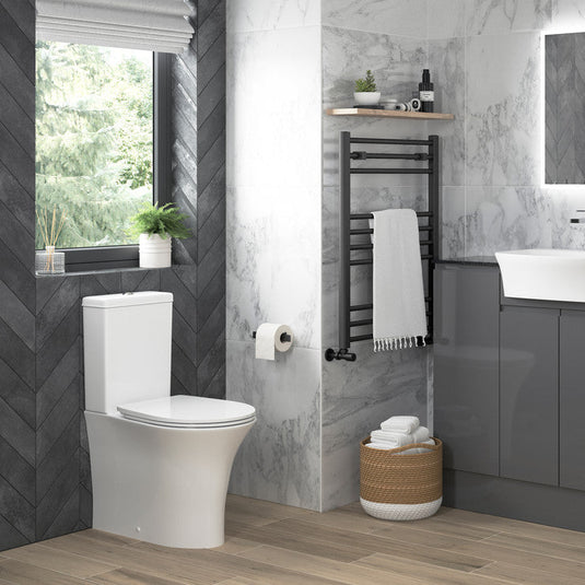 Ruby Bella Rimless Close Coupled Fully Shrouded WC & Soft Close Seat - RUBY104938 - Envy Bathrooms Ltd