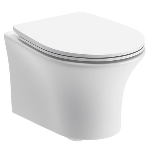 Ruby Bella Rimless Wall Hung WC & Soft Close Seat - RUBY104937