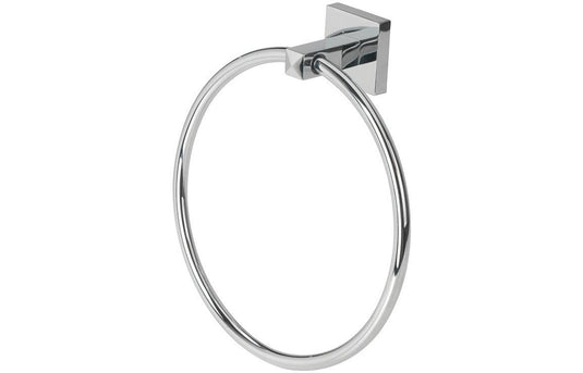 Ruby Bella Towel Ring - Chrome - RUBY101689 - Envy Bathrooms Ltd