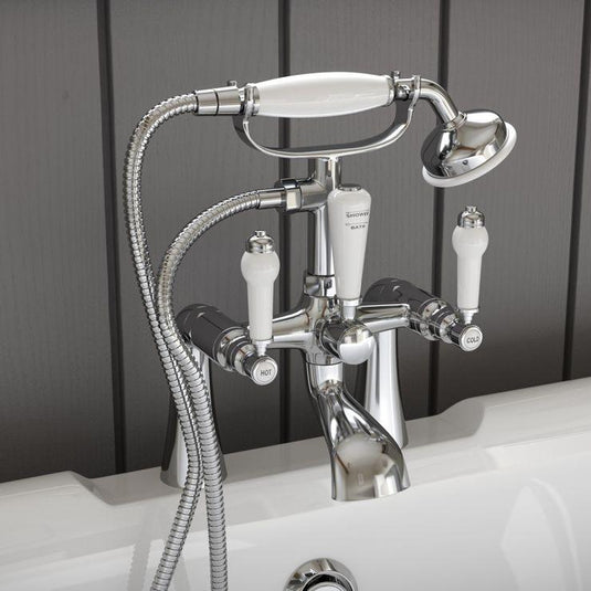 Ruby Blu Basin Pillar Taps - Chrome - RUBY105595 - Envy Bathrooms Ltd
