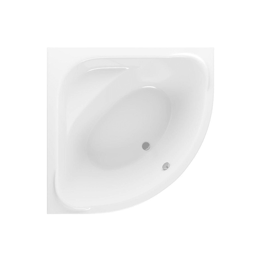 Ruby Blue Standard 1350x1350x620mm 0TH Corner Bath w/Legs - RUBY105677 - Envy Bathrooms Ltd