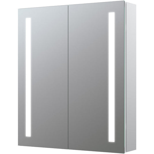 Ruby Bonnie 600mm 2 Door Front-Lit LED Mirror Cabinet - RUBY106298 - Envy Bathrooms Ltd