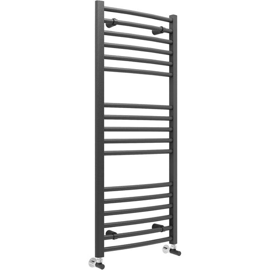 Ruby Bonnie Curved 30mm Ladder Radiator (500x1200x30mm) - Anthracite - RUBY102981 - Envy Bathrooms Ltd