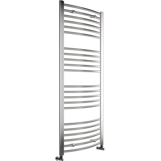 Ruby Bonnie Curved 30mm Ladder Radiator (500x1600x30mm) - Chrome - RUBY102976 - Envy Bathrooms Ltd