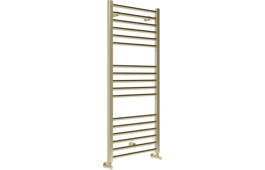 Ruby Bonnie Straight 30mm Ladder Radiator (500x1200x30mm) - Brushed Brass - RUBY108791 - Envy Bathrooms Ltd