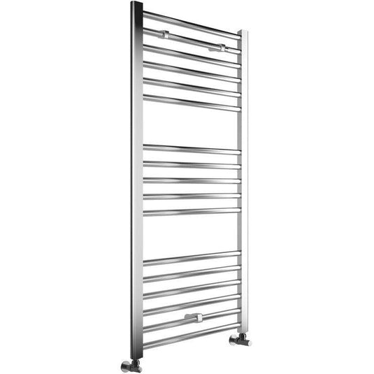 Ruby Bonnie Straight 30mm Ladder Radiator (600x1200x30mm) - Chrome - RUBY102965 - Envy Bathrooms Ltd