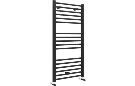 Ruby Bonnie Straight 30mm Ladder Radiator (600x1200x30mm) - Matt Black - RUBY104982 - Envy Bathrooms Ltd